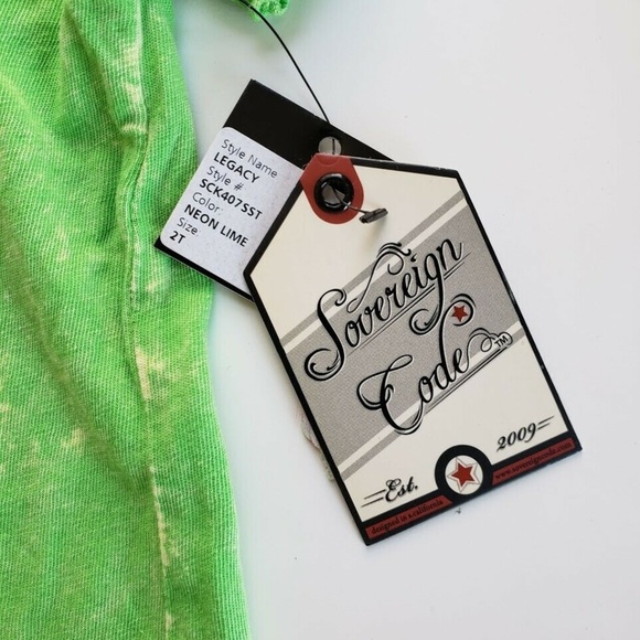 Sovereign Code Toddler Distressed Shirt - Green - Picture 3 of 3